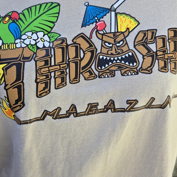 Thrasher Tiki Cropped Tee - Picture 3 of 9